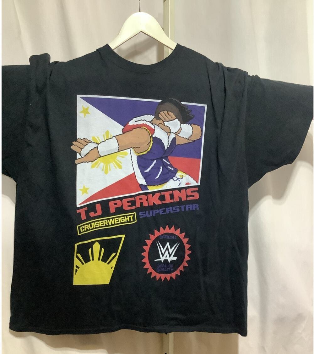 WWE Authentic Shirt Mens 3XL Black NWOT TJ Perkins Cruiserweight Graphic Tee